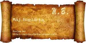 Máj Boglárka névjegykártya