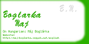 boglarka maj business card